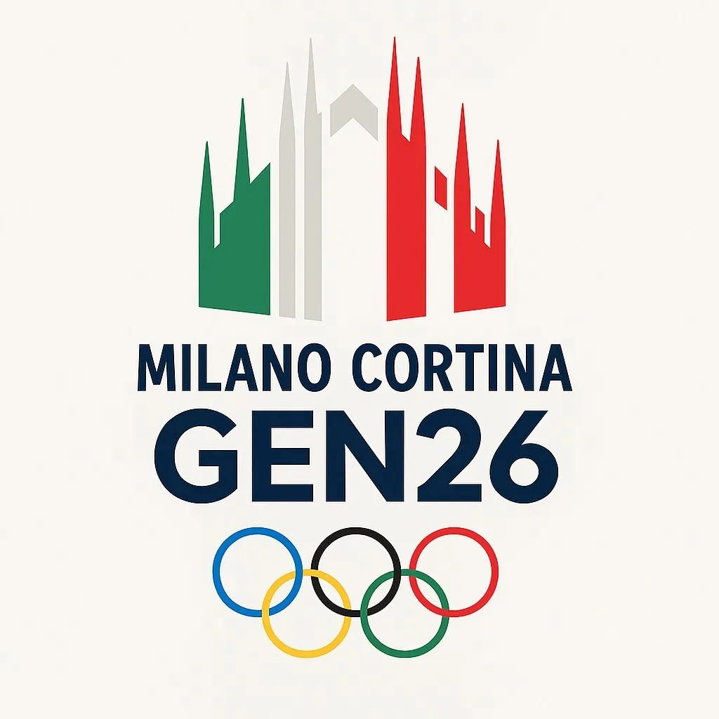 cerchi olimpici scritte milano cortina e gen 26